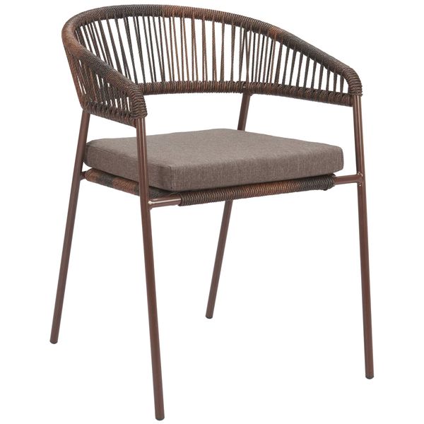 Chaise a manger Skye, Marron, Lot de 2