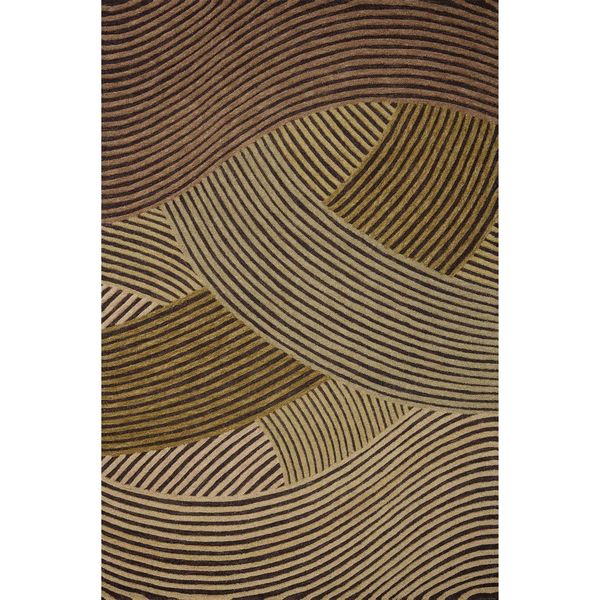 Tapis Madi MDX-05 Brigette Romanek ¡Á Loloi, Expresso/Multicolore