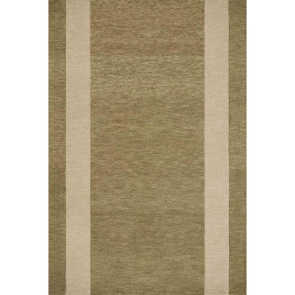 Tapis Craven CVN-01 Leanne Ford ¡Á Loloi, Olive Claire/Flocons d'Avoine