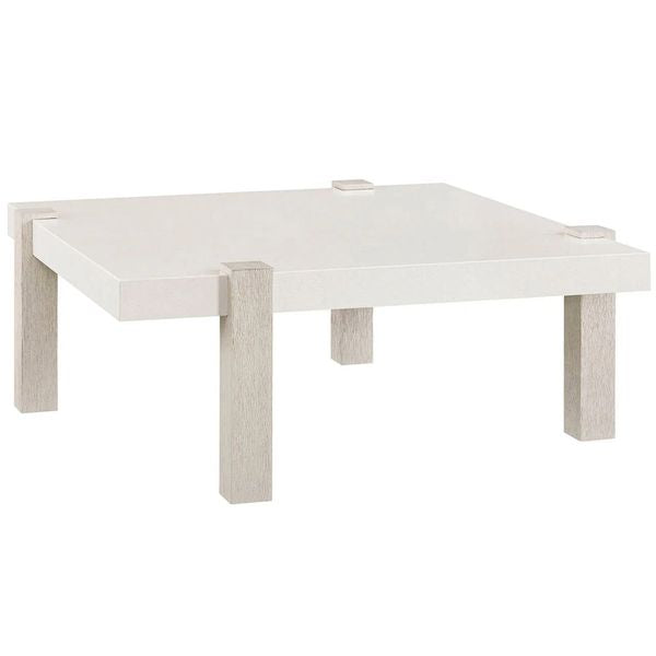 Table Basse Brume Moderne, Quartz Blanc