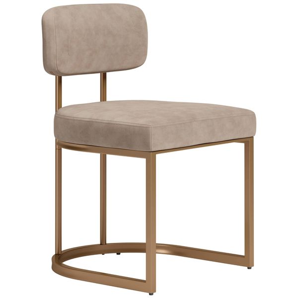 Chaise a manger Velar, Beige, Lot de 2