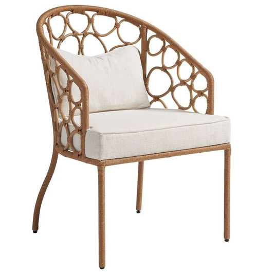 Chaise a Manger Galet, Rotin Naturel, Lot de 2
