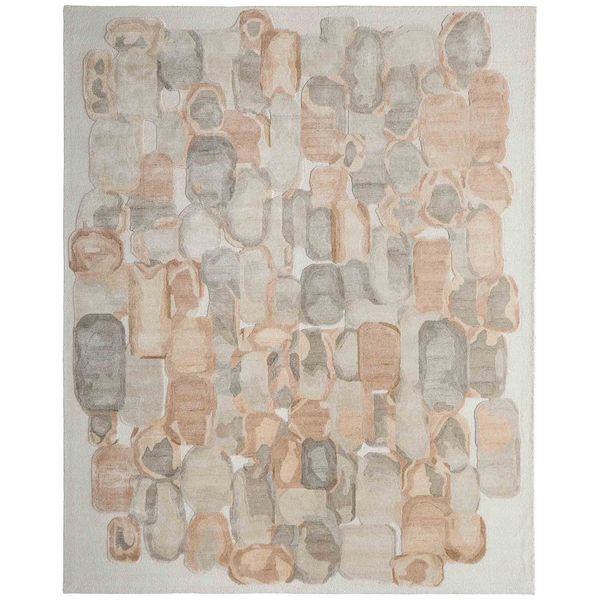 Tapis Kendall 8A61F Feizy, Gris/Marron
