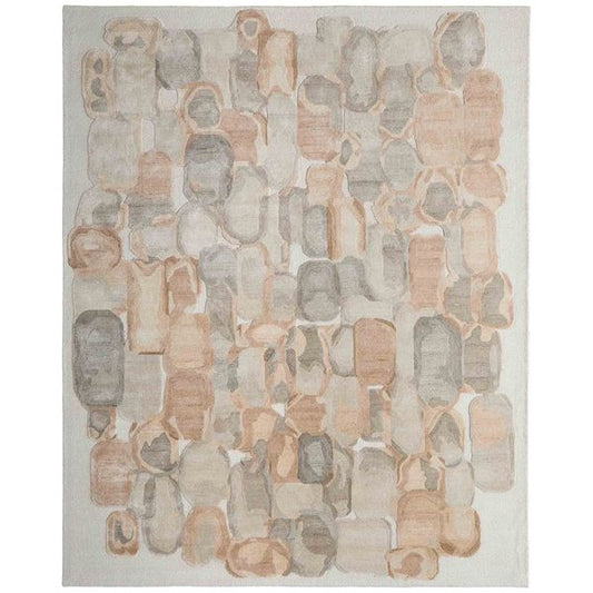 Tapis Kendall 8A61F Feizy, Gris/Marron