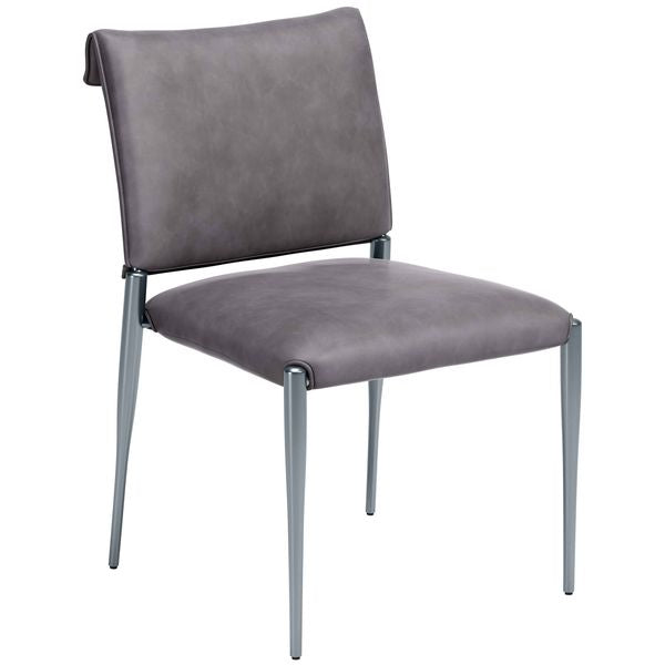 Chaise a manger Fresia, Gris Charbon, Lot de 2